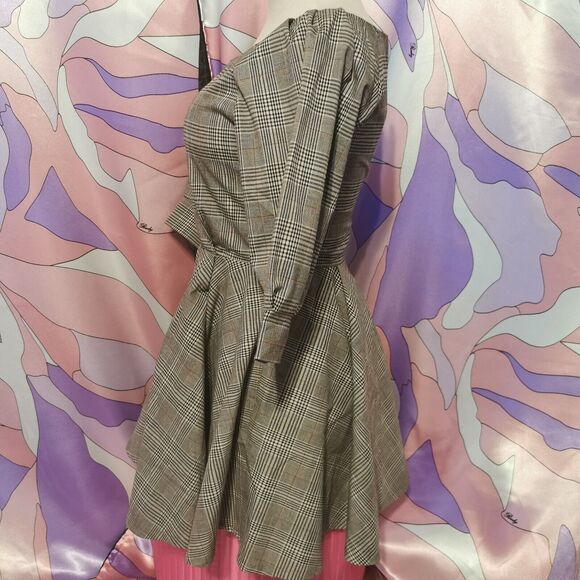 Ank Rouge Mini Dress Size Women's Extra Small Plaid Retro Vintage Casual Party - Picture 6 of 11